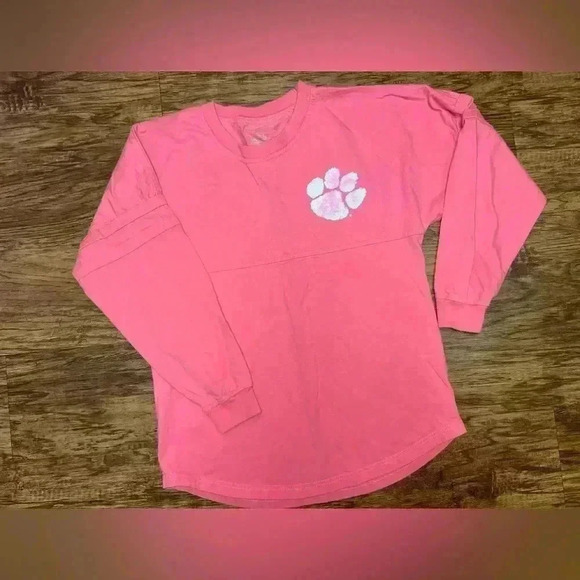 Oversized Clemson Shirt Size Small Pink - Picture 1 of 10